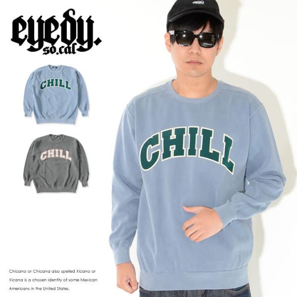EYEDY アイディー クルースウェット CHILL ウォッシュ加工 (EYE-427CN) セール