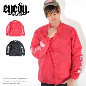 EYEDY アイディー コーチジャケット アームプリント ファイヤーマネー BURN (EYE-JKT1709PCH) セール｜clever