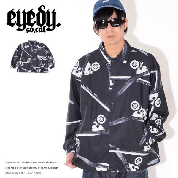 EYEDY アイディー コーチジャケット 総柄 スケボー SK8 (EYE-JKT2102) セール