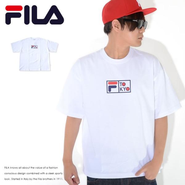 FILA フィラ Tシャツ 半袖 ボックスロゴ Fロゴ TOKYO (FM9841) セール