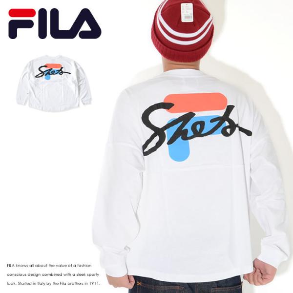 アウトレット FILA フィラ ロンT 長袖 SHELA コラボ ビッグロゴ ビッグシルエット *(...