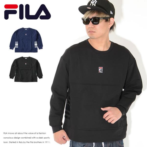 アウトレット FILA フィラ スウェット クルーネック スモールロゴ刺繍 *(FM9783) セー...