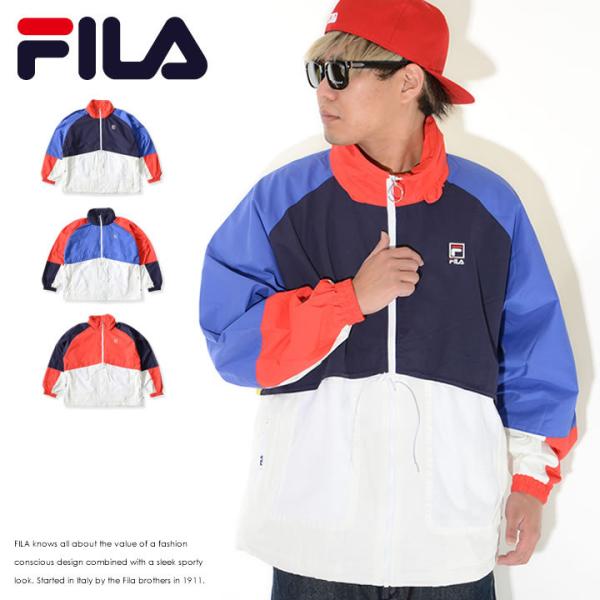 アウトレット FILA フィラ ナイロンジャケット ラグラン切り替え メッシュポケット (FM953...