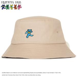 GRATEFUL DEAD グレイトフルデッド バケットハット 帽子 ワンポイントベア刺繍 (GFD-CAP2009)｜clever