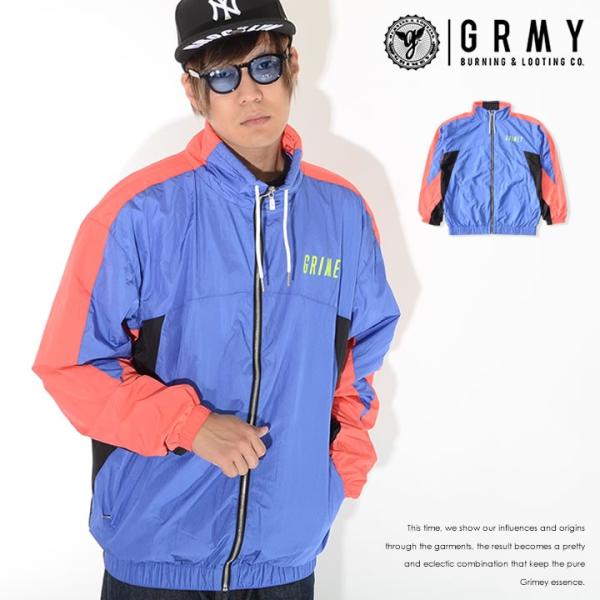GRIMEY グライミー トラックジャケット ブルゾン アーム切替ライン ピンクカラー (GTJ15...