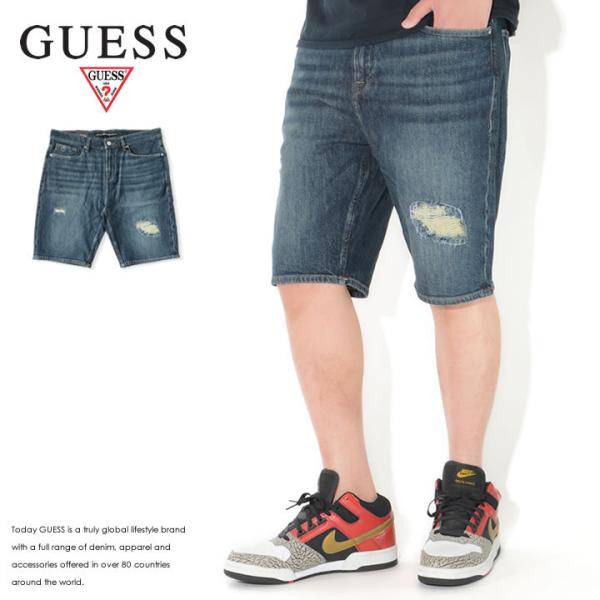 GUESS ゲス ショートパンツ デニム ダメージ加工 (M1GAV3R4710) セール