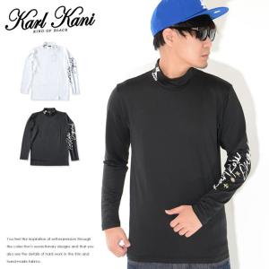 KARL KANI カールカナイ ロンT ロングTシャツ 長袖 ハイネック ストレッチ (211KG1100) セール｜clever