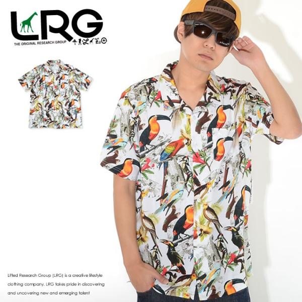 LRG エルアールジー 半袖シャツ 総柄 マルチバード (B202002) セール