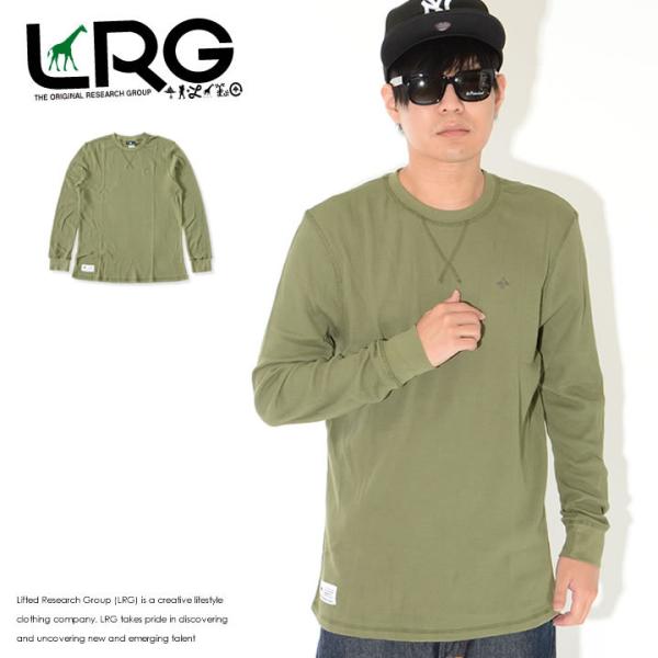 LRG エルアールジー ロンT 長袖 サーマル ワンポイントロゴ刺繍 (L13SMLCXX) セール