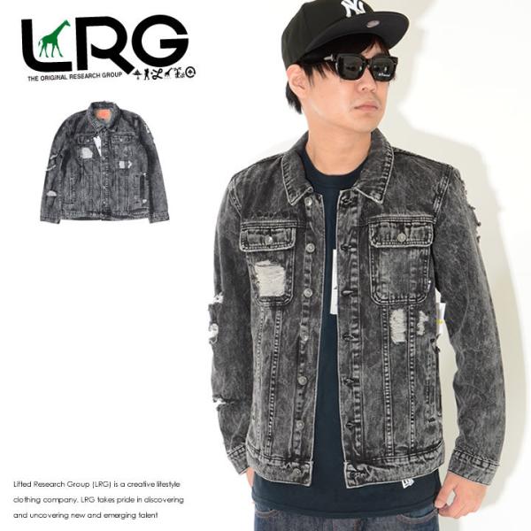 アウトレット LRG エルアールジー デニムジャケット ウォッシュ ダメージ (J184004) セ...