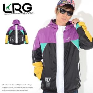 LRG エルアールジー トラックジャケット ジャージ メッシュ 総柄