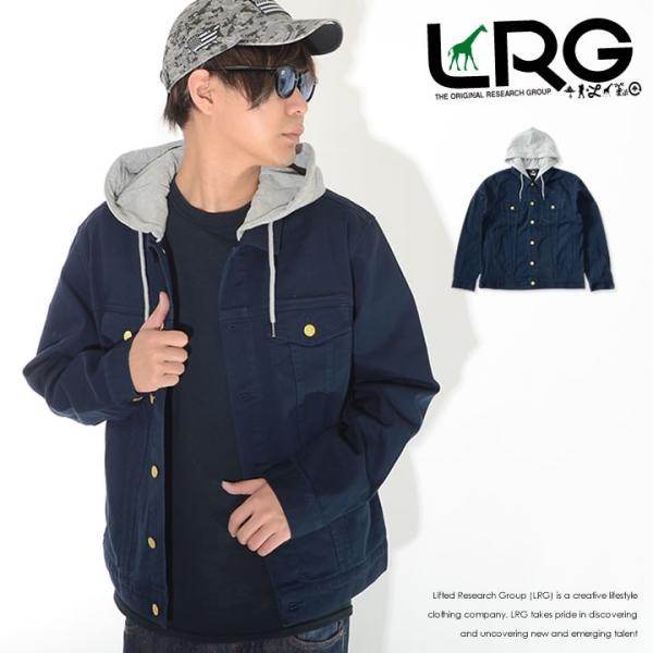 LRG エルアールジー コットンジャケット スウェットフード ダブルポケット (J194011) セ...