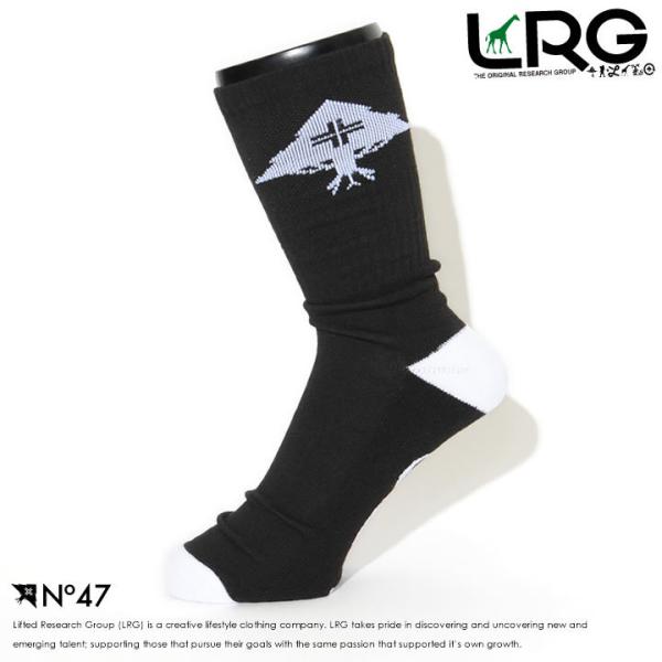 LRG エルアールジー ハイソックス 靴下 サークルツリーロゴ ツートンカラー (L07UVUFMX...