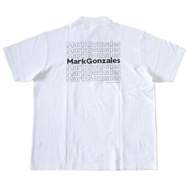 MARK GONZALES マークゴンザレス ポロシャツ 半袖 胸ミニエンジェル バック7連ネームロ...