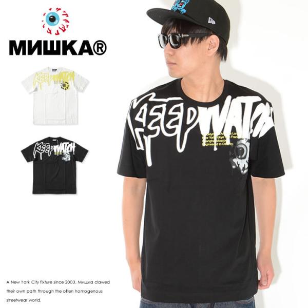 MISHKA ミシカ Tシャツ 半袖 KEEPWATCH ドリップフォント (M21000005) ...