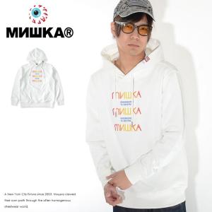 MISHKA ミシカ スウェットパーカー 3段ロゴ刺繍 グラデーションカラー (MAW190438) セール｜clever