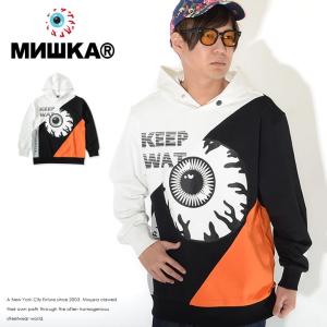 MISHKA ミシカ スウェットパーカー スラント切替カラー キープウォッチ (MSS200405) セール｜clever