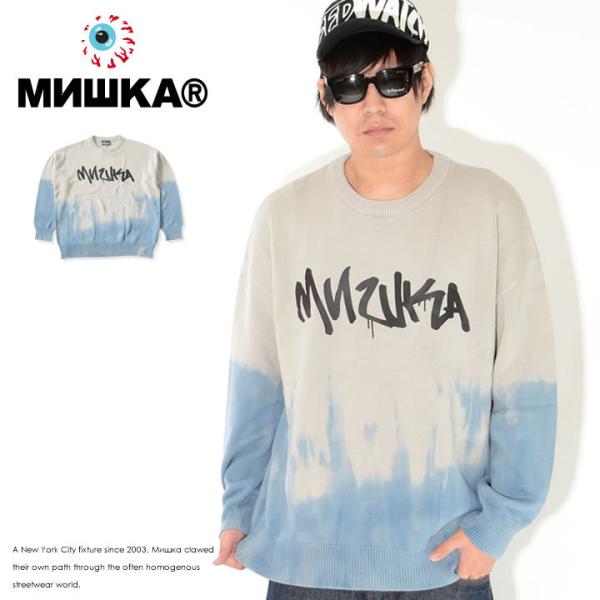 MISHKA ミシカ ニット セーター ドリップロゴ グラデーション (M61000353) セール
