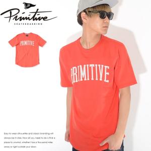 PRIMITIVE プリミティブ Tシャツ 半袖 ロング丈 ストレートロゴアップリケ  セール｜clever