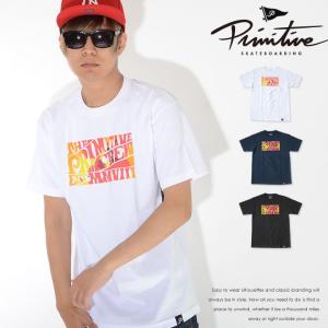 アウトレット PRIMITIVE プリミティブ Tシャツ 半袖 ボックスプリント テキストグラフィック 球体柄 * セール｜clever