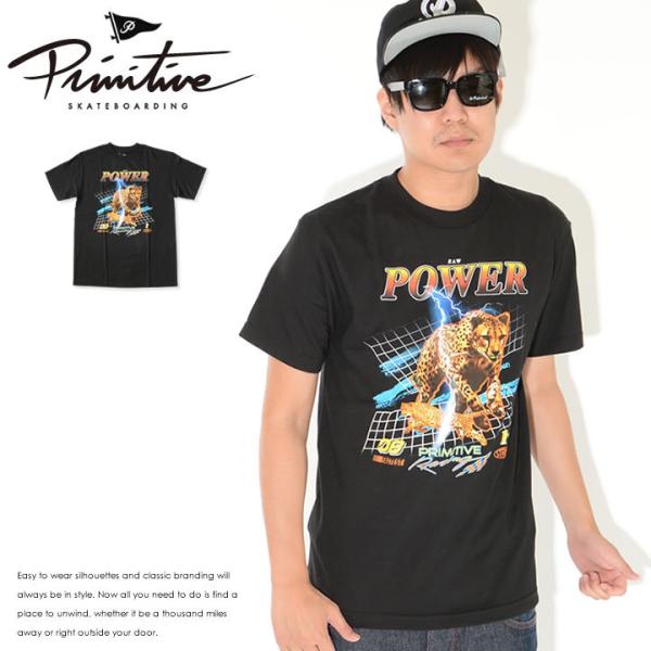 PRIMITIVE プリミティブ Tシャツ 半袖 チーター POWER * セール