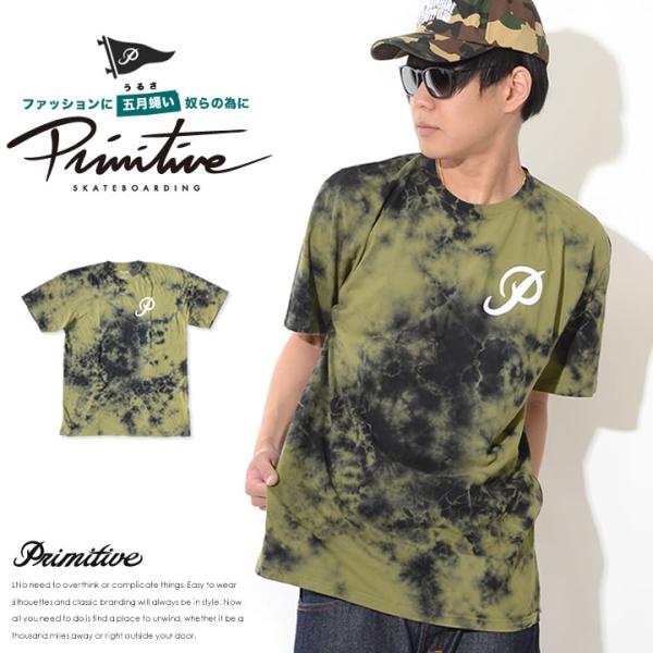 アウトレット PRIMITIVE プリミティブ Tシャツ 総柄 タイダイ セール