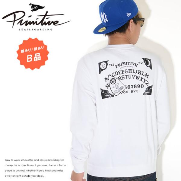 訳あり商品 PRIMITIVE プリミティブ クルースウェット 太陽と月 セール