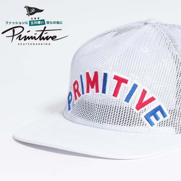 アウトレット PRIMITIVE プリミティブ メッシュキャップ 帽子 メッシュボディ アーチネーム...