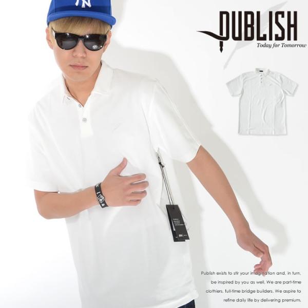 PUBLISH パブリッシュ ポロシャツ 半袖 胸フェザー刺繍 ワンポイント RASHAD (PB1...