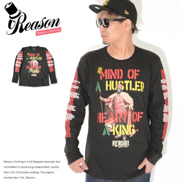 REASON リーズン ロンT 長袖 スカルキング MIND OF HUSTLER (C0-406)...