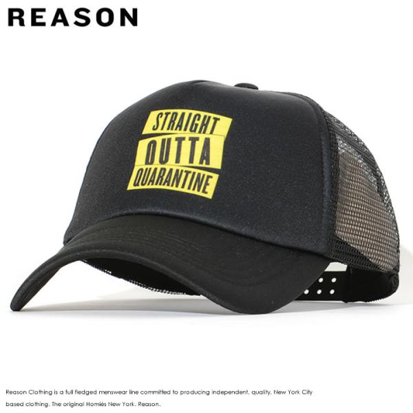 REASON リーズン メッシュキャップ スナップバック STRAIGHT OUTTA QUARAN...