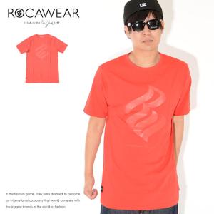 アウトレット ROCAWEAR ロカウェア Tシャツ 半袖 センター同色フレイムロゴ (RWTS024) セール｜clever