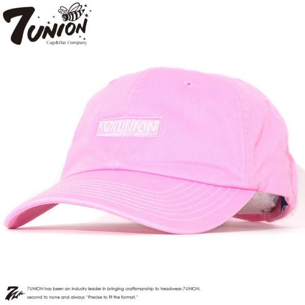 アウトレット 7UNION セブンユニオン キャップ 帽子 ストラップバック ボックスロゴ刺繍 同色...