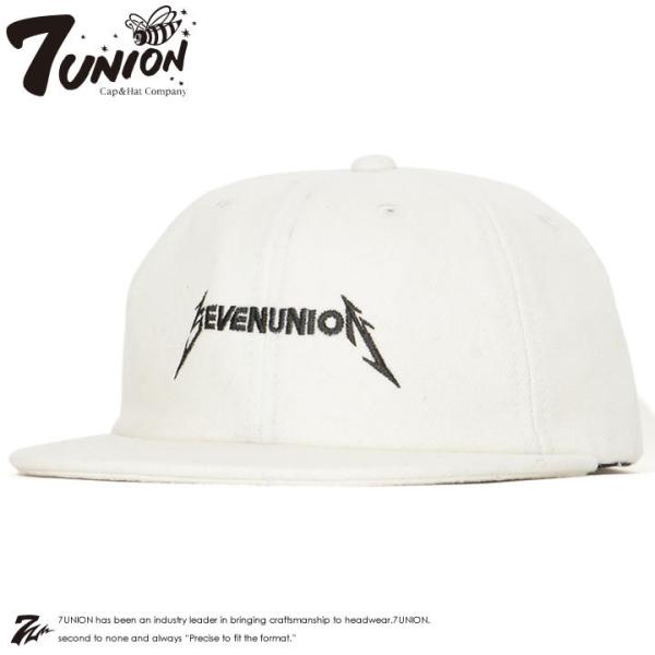 アウトレット 7UNION セブンユニオン キャップ レザーストラップ サンダーロゴ刺繍 *(7UB...