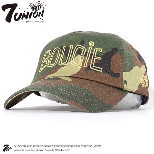 7UNION セブンユニオン ローキャップ 帽子 ストラップバック 金刺繍BOUGIE The Bo...