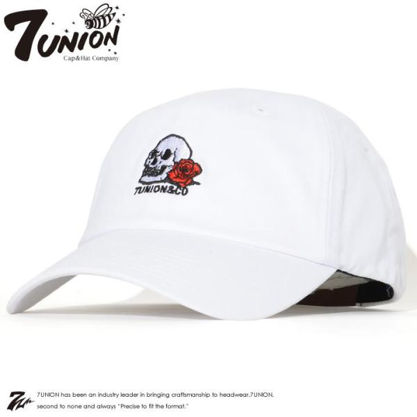 7UNION セブンユニオン キャップ 帽子 ストラップバック スカルローズ (IAVW-147) ...