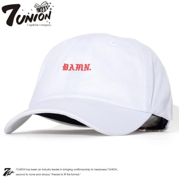 7UNION セブンユニオン キャップ 帽子 レザーストラップバック オールドイングリッシュ刺繍 D...