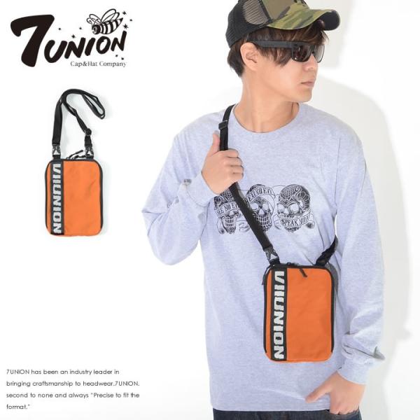 7UNION セブンユニオン ショルダーバッグ カバン 右ネームロゴ -(ISVV-902B) セー...