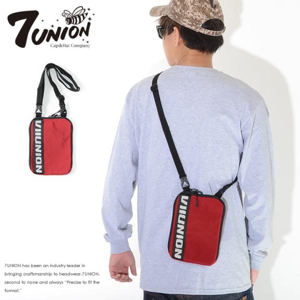 7UNION セブンユニオン ショルダーバッグ カバン 右ネームロゴ -(ISVV-902B) セー...