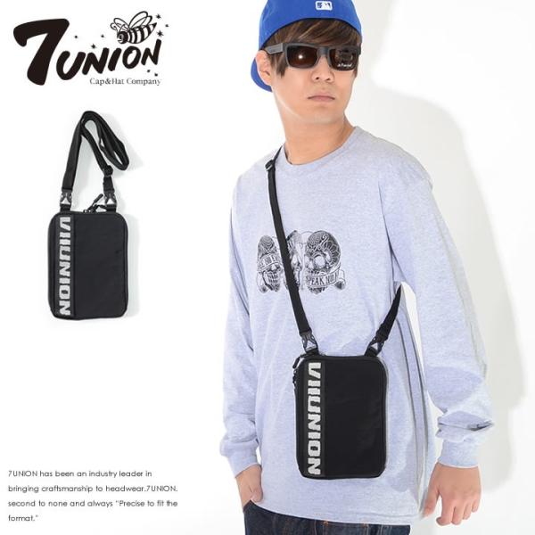 7UNION セブンユニオン ショルダーバッグ カバン 右ネームロゴ -(ISVV-902B) セー...