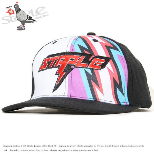 STAPLE ステイプル キャップ 帽子 スナップバック サンダーネームロゴ 幾何学デザイン (21...