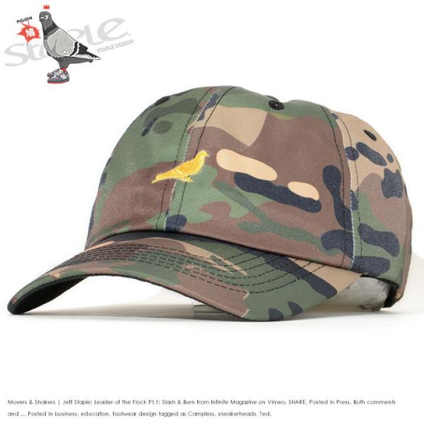 STAPLE ステイプル キャップ 帽子 ストラップバック カモ柄 ワンポイントロゴ刺繍 (2109...
