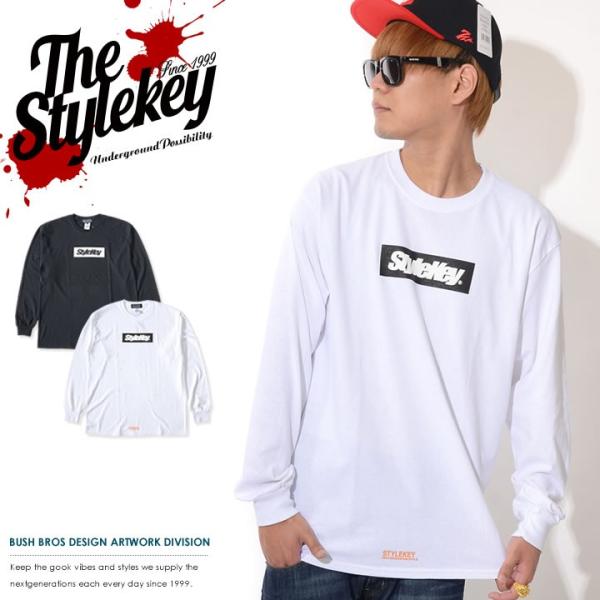 STYLEKEY スタイルキー ロンT ロングTシャツ 長袖 ボックスロゴ スマートロゴ セール