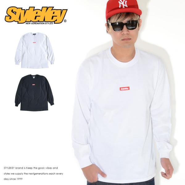 STYLEKEY スタイルキー ロンT ロングTシャツ 長袖 スモールBOX刺繍 スマートロゴ セー...
