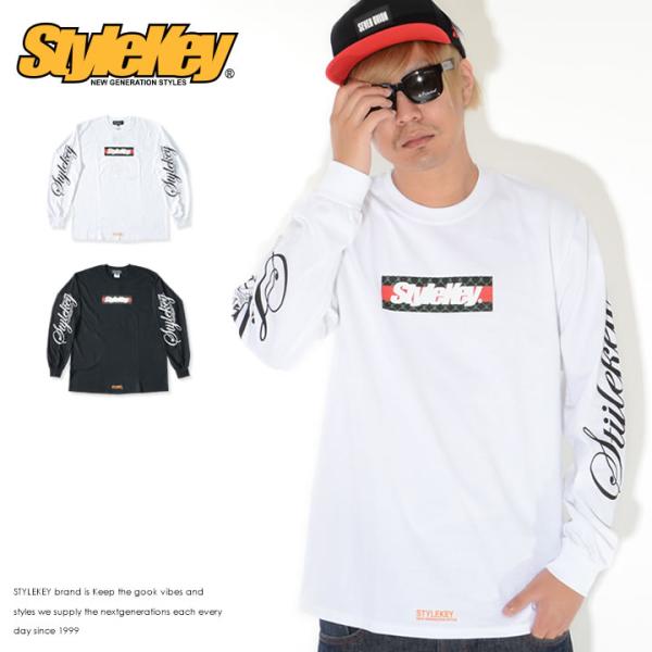STYLEKEY スタイルキー ロンT ロングTシャツ 長袖 ボックスロゴ モノグラムライン セール