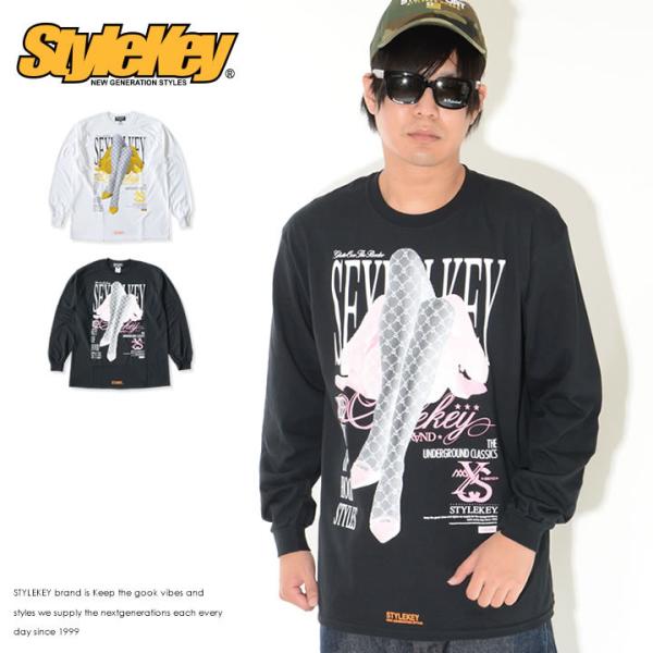 STYLEKEY スタイルキー ロンT 長袖 レッグライン FLOWER セール
