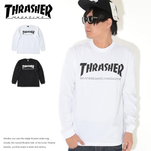 THRASHER スラッシャー ロンT ロングTシャツ 長袖 マグロゴプリント (TH8301) セ...