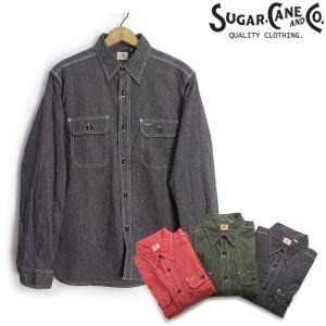 SUGAR CANE シュガーケーン ジーンコード ワーク シャツ 長袖 ブラック