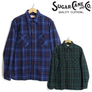 SUGAR CANE シュガーケーン [SC29361] 長袖 ツイルチェック ネルシャツ