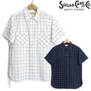 SUGAR CANE CANE/シュガーケーン 半袖シャツ SC38450 コットンツイル